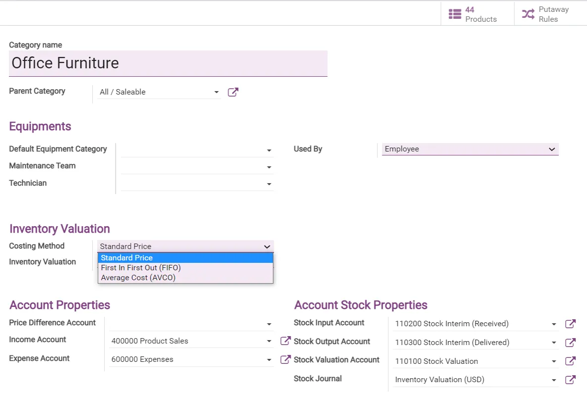 Automated Inventory Accounting in Viindoo Inventory