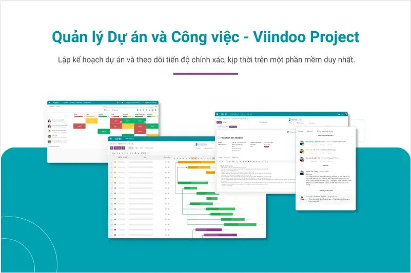 Work reporting softwareVindoo Project possesses many utilities for users.
