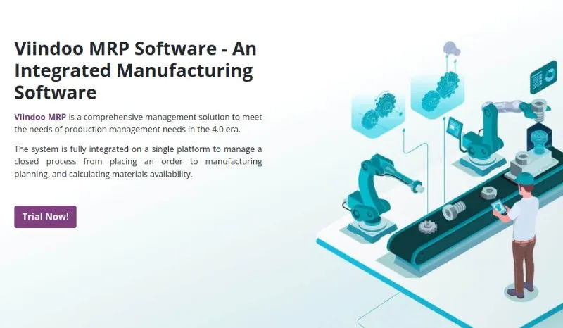 Manufacturing management software for mechanical industry