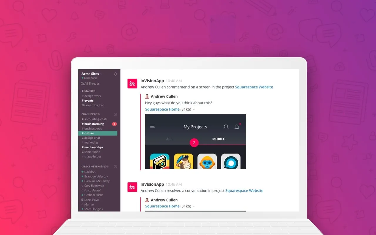 Businesses can customize the Slack app to fit their needs