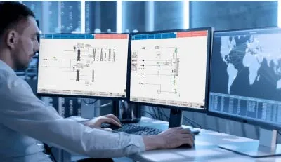 SCADA helps managers monitor the process
