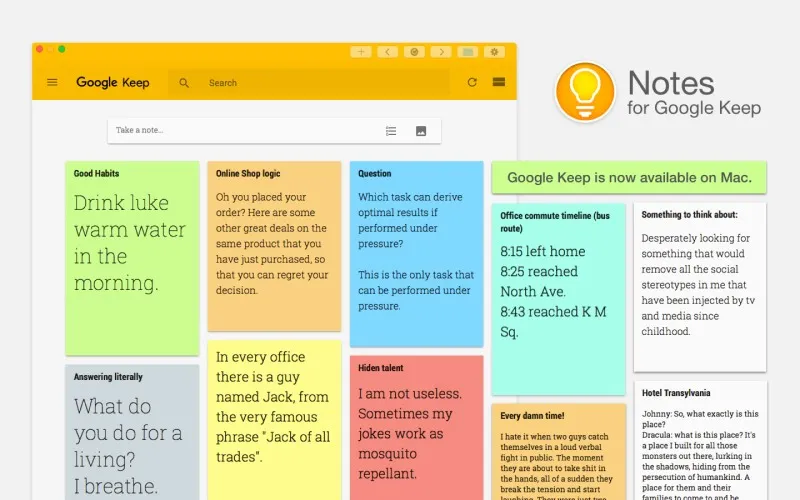 Google Keep to-do note software​